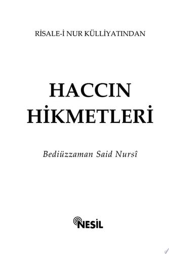 Haccın Hikmetleri