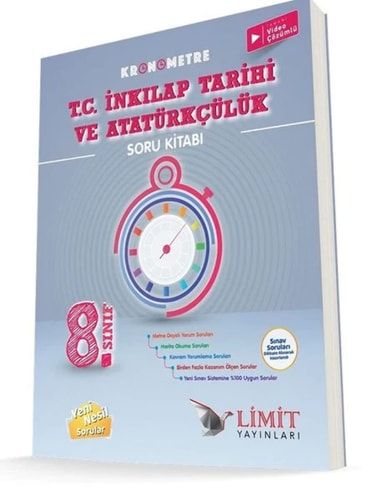 2021 8. Sınıf Kronometre T.C. İnkılap Tarihi ve Atatürkçülük Soru Kitabı