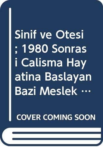 Sinif ve Ötesi; 1980 Sonrasi Calisma Hayatina Baslayan Bazi Meslek Mensuplarinin Sosyolojik Acidan Karsilastirmali A