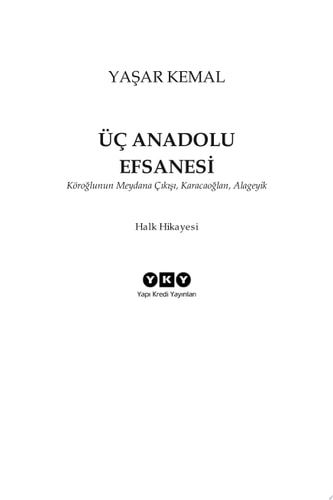 Üç Anadolu Efsanesi