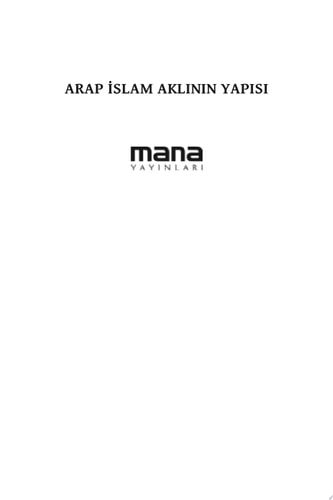 Arap Aklının Yapısı (Arap Aklının Eleştirisi-2)