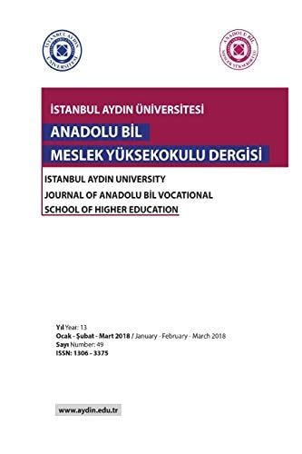 Istanbul Aydin Universitesi Anadolu Bil Meslek Yüksekokulu Dergisi