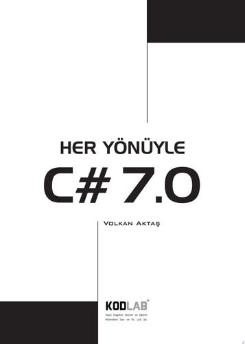 Her Yönüyle C# 7.0 Her Yönüyle