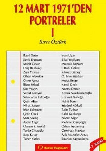 12 Mart 1971'Den Portreler Cilt: 1