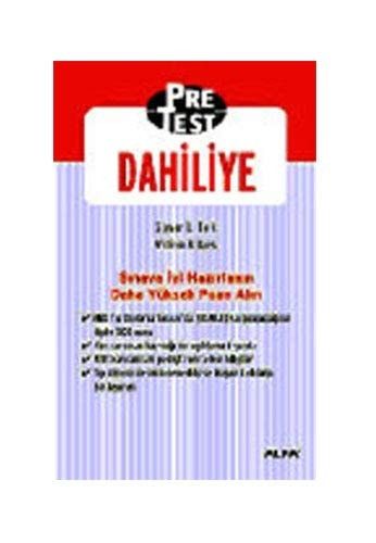 Dahiliye PreTest Kendi Kendine Değerlendirme ve Gözden Geçirme