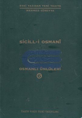 Sicill-i Osmani Zeyli 15. Cilt Resad Bey-Sadeddin Pasa