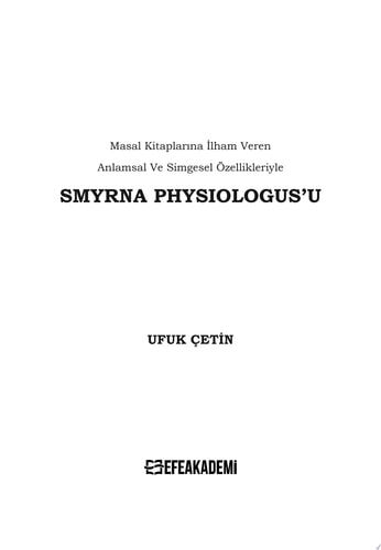 Smyrna Physiologus’u - Ufuk Çetin