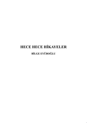Hece Hece Hikayeler