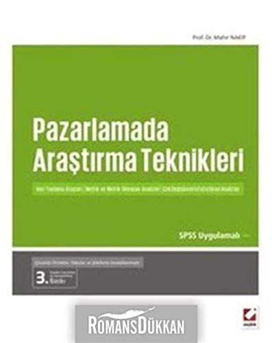 Spss Uygulamali Pazarlamada Arastirma Teknikleri
