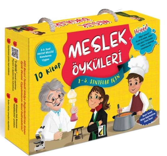 Meslek Öyküleri (10 Books Set): 1-3 Siniflar Için