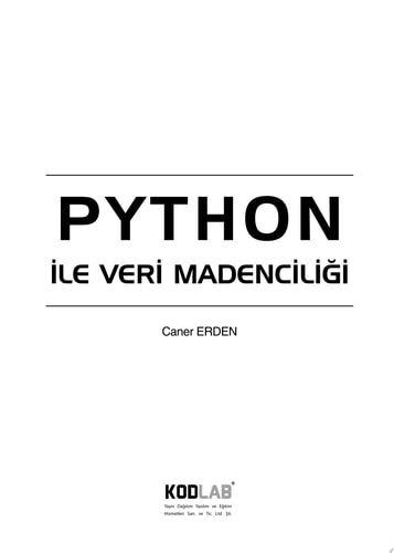 Python ile Veri Madenciliği